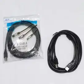 Kabel Printer Standar 1.5M 3M 5M 1.5 3 5 Meter Warna Hitam