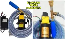 (KRANGGAN TEKNIK)jet cleaner steam dc 12 V alat cuci motor mobil