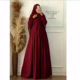 Syar'i Hasanah cantik ,modis #Maroon