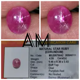 Star Ruby Burma (Unheated)
