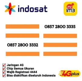 Nomor Im3 Cantik / im3 lama / Kartu Indosat Cantik