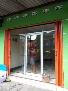 Pintu kaca alumunium  jendela kaca boven lipat geser putar jungkit