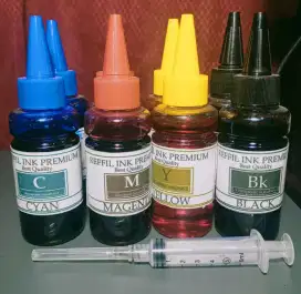 Tinta refil isi ulang tinta cartidge hp canon
