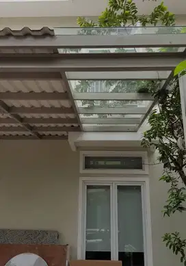 Jual Kanopi Kaca sidoarjo / kanopi rooftop / kanopi teras