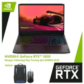 ideapad gaming 3 Geforce RTX 3050 - Ryzen 5 5600 16GBRAM 512SSD+1TBHDD