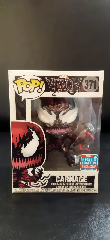 Funko Pop Carnage Tendrils Fall Convention Exclusive 2018
