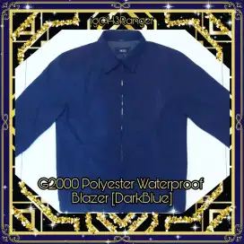 G2000 Men Formal Ringan Anti Air Polyester Blazer Jaket Biru Tua