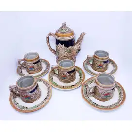Cangkir Teko Antik dan Elegan Bahan Keramik Made In Japan