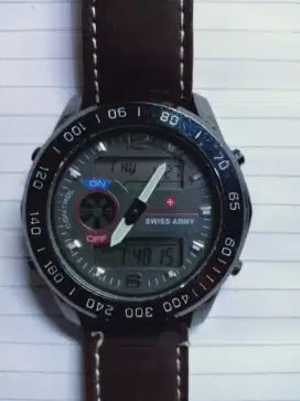 Jam tangan Swiss Army ori. Lengkap dg Detik, Tgl & Hari + Stopwatch