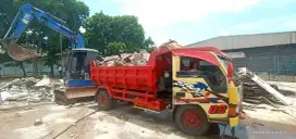 Pengurugan urug buang puing sampah urugan puing tanah merah campur