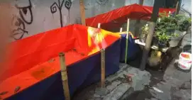 Kolam terpal murmer
