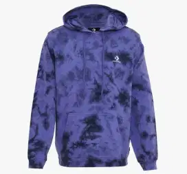 Converse Star Chev Tie Dye Men's Hoodie - Blue