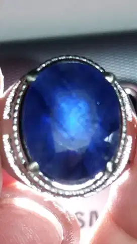 Jual Batu Cincin Dark Royal Blue Sapphire Cutting Beautiful Keren bgt