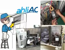 SERVICE AC,PASANG/BONGKAR AC, KULKAS, MESIN CUCI, WATERHEATER DLL