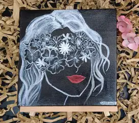 LUKISAN AESTHETIC UKURAN 20cm x 20cm dan ukuran 15cm x 15cm