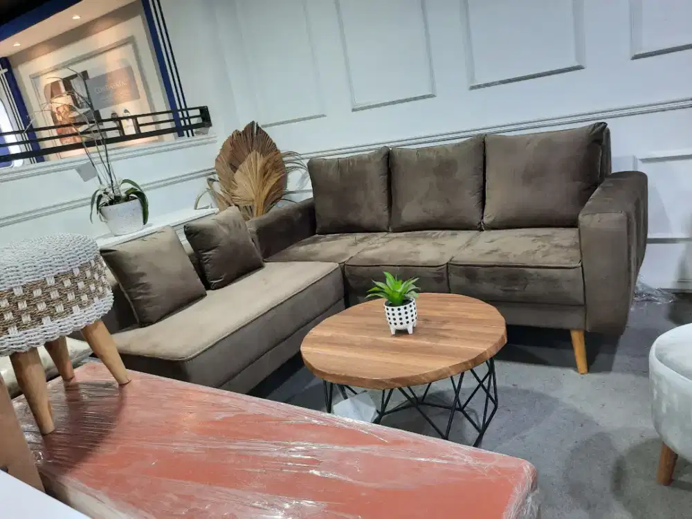 Sofa L putus tanpa meja