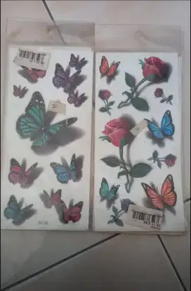 3d tatoo temporer awet full colour siap kirim
