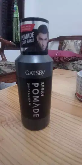 GATSBY SPRAY POMADE ( quick & grease), kondisi baru, Chat via WA fast