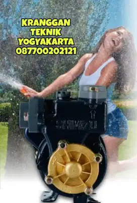 (KRANGGAN TEKNIK)pompa air merk Shimizu sedotan kuat semburan kencang