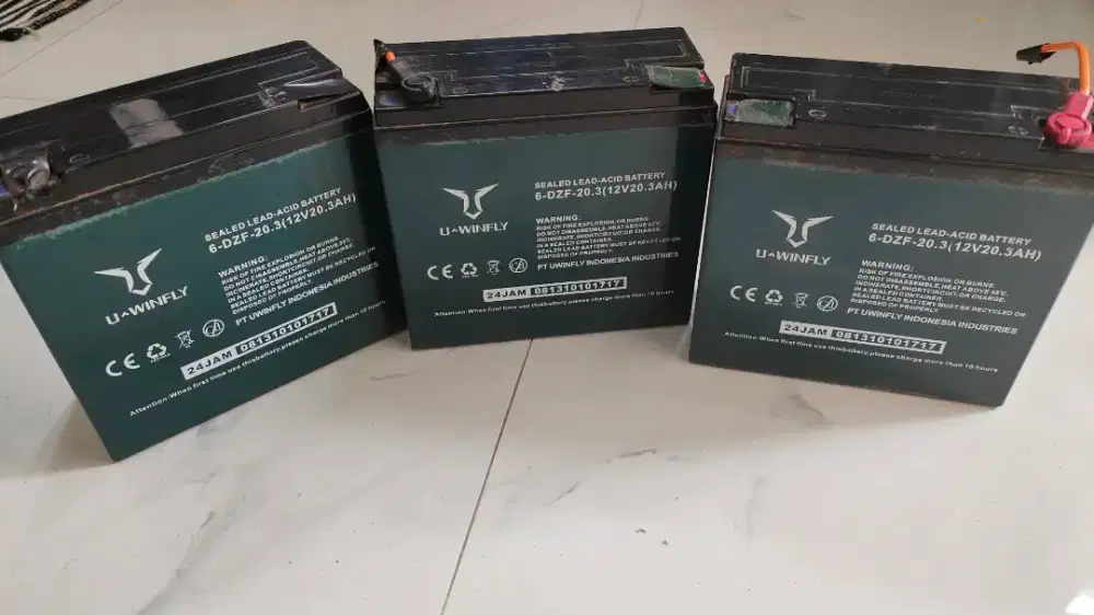 Baterai vrla uwinfly 12V 20AH motor listrik
