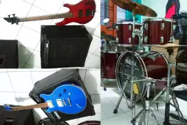 Alat band drum gitar bass backsound