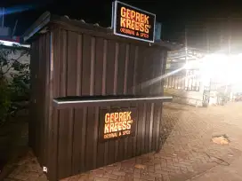 Promo Murah 2025 Booth Gerobak Semi Container Custom Yogyakarta 37