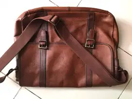 Fossil messenger bag leather