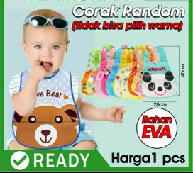 Celemek alas makan bayi baby waterproof