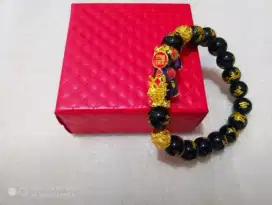 Gelang pixiu Naga Mas / Gelang keberuntungan ( pria-wanita)