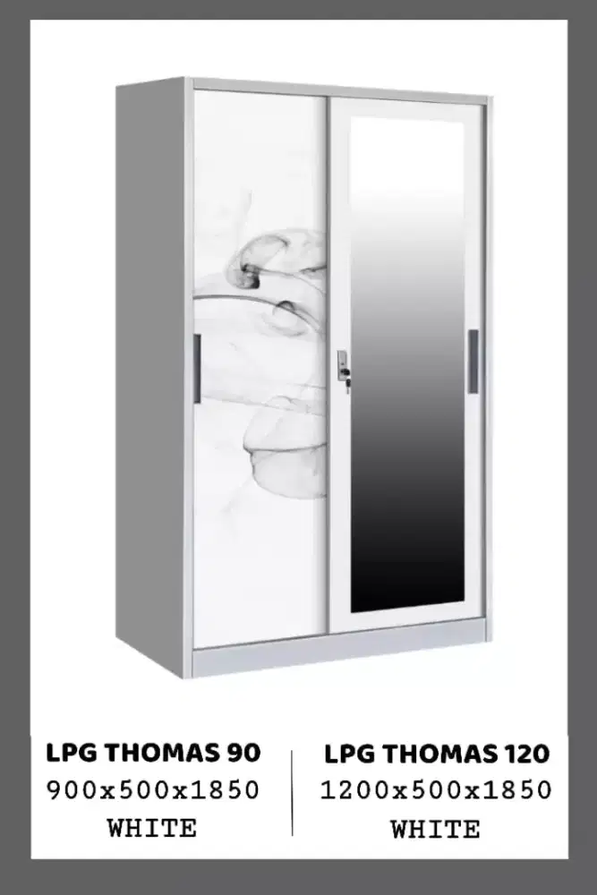 Lemari Besi Anti Rayap 120x50x185cm