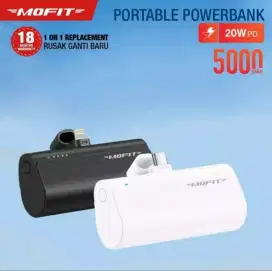Powerbank Mini MOFIT 5000 Mah USB PD Type C QC3.0 + PD 20W Garansi 1Th