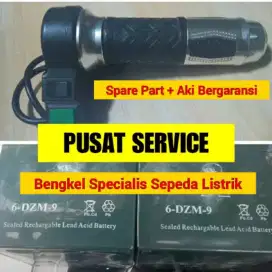 Battrei aki sepeda listrik sparepart bergaransi