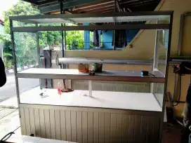 Etalase padang gerobak