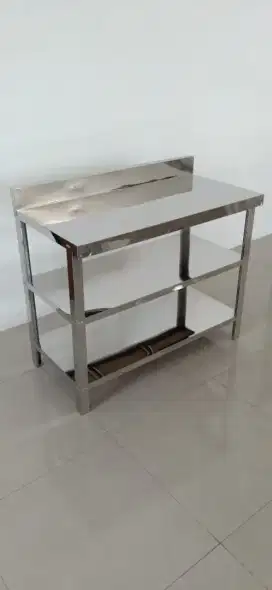 Meja stainless/meja persiapan/meja dapur