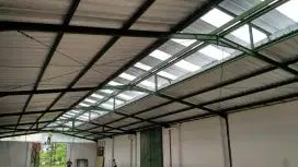 Canopy kaca,alderon,solarflat,konstruksi bajaringan,konstruksi besi