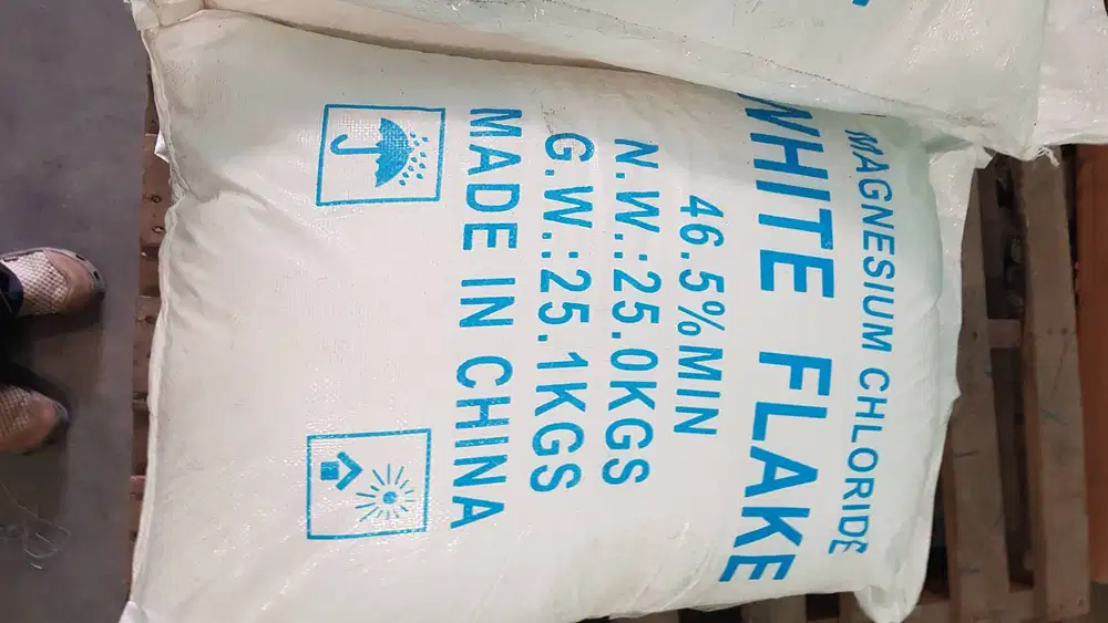 Jual bahan kimia Magnesium Chloride white flake ex China