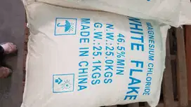 Jual bahan kimia Magnesium Chloride white flake ex China