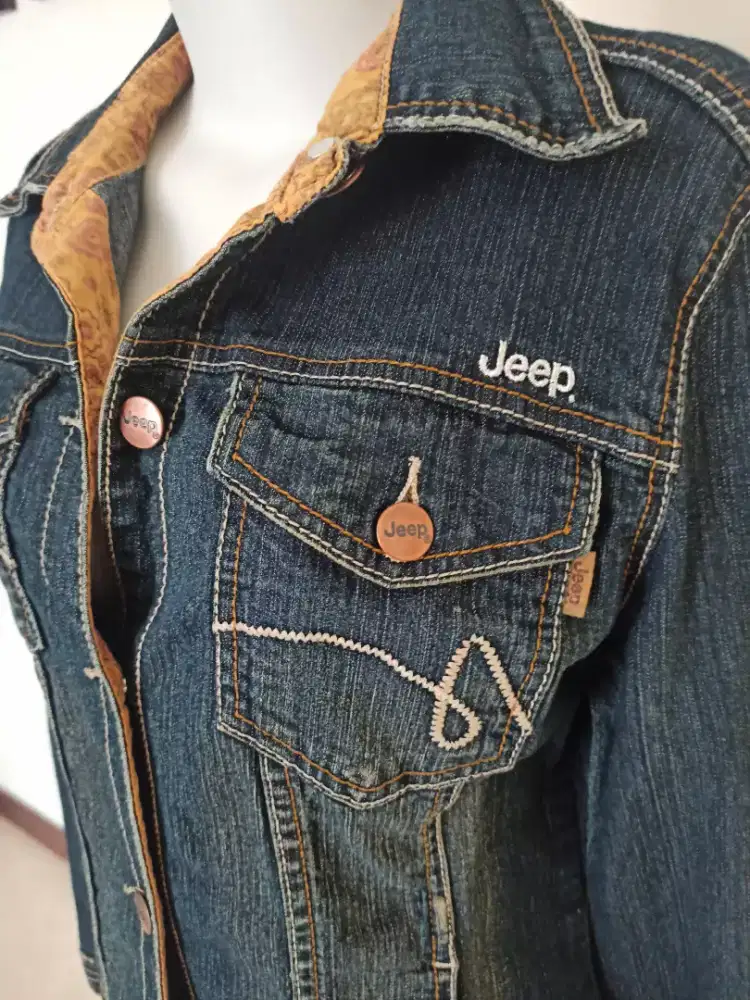 Authentic Jeep Brand Denim Jacket Size M Kolpri Murah Sale