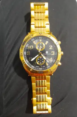 Jam tangan Constantine Durmont casing gold plated stainless steel