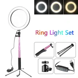 Lampu Halo Ring Light LED Kamera 16CM -
