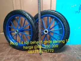 Spesialis Roda gerobak & pelek becak & trolly angkut barang