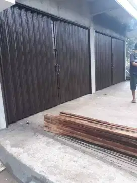 Partisi kaca dan Folding gate