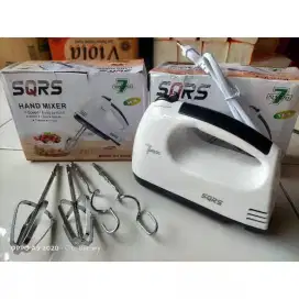 Super Hand Mixer, Pengaduk 7 Kecepatan Otomatis free 4 buah alat aduk