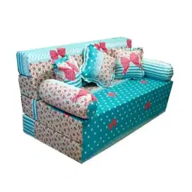 Sofabed Kain Bulu Rasfur Motif Minimalis dan Karakter Paling Laris