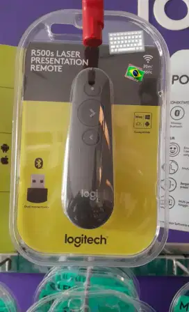 Pointer Laser Logitech Wireless R500S Red Lampu Presenter