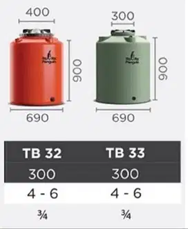 TOREN AIR PINGUIN 300L, 500L DAN 1000L
