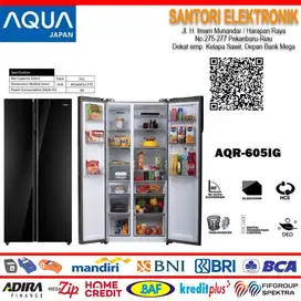CASH KREDIT KULKAS SBS AQUA  AQR-605IG GB