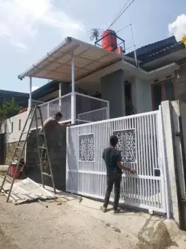 Bengkelas menerima pemasangan pintu henderson canopy pagar tralis #43