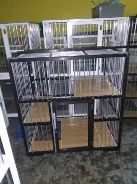 kandang kucing aluminium 1 pintu jumbo