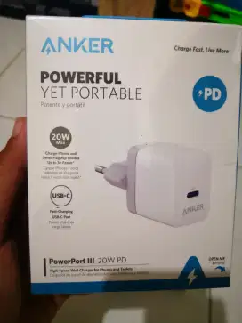 Charger HP android iphone merk Anker Powerport III 20w PD